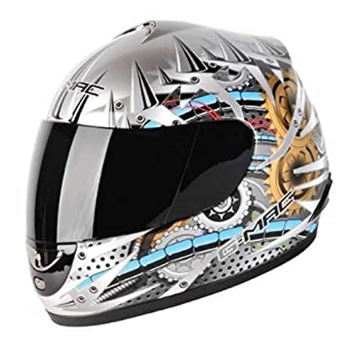 G-MAC MECHANOID Helmet Features, Model Name: MECHANOID, Weight: 1.3, Material: 1, Certificate: UN ECE REG 22.05, All G-MAC Model Specifications