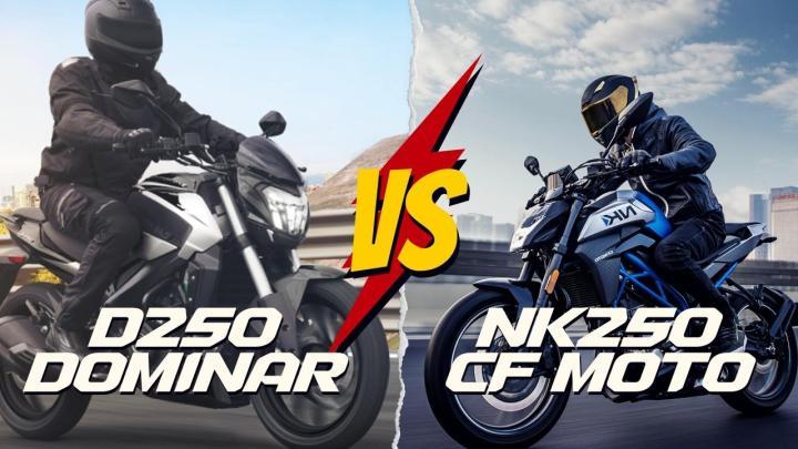 Bajaj Dominar D250 vs Cf Moto NK250 Features, The Bajaj Dominar D250 and CF Moto NK250 are both 250cc naked motorcycles designed for urban riding, but they diff - SBK MOTORCYCLE