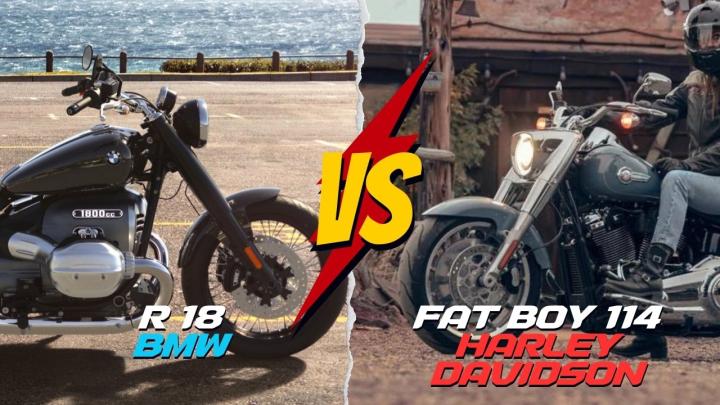 The BMW R 18 vs Harley Davidson Fat Boy 114, both chopper-cruisers, have distinct differences. The BMW R 18 generates 91 hp and 158 Nm of torque with an air-coo - SBK MOTORCYCLE
