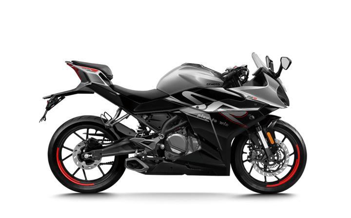 CF MOTO 250SR Motorcycle Model Specifications: Torkue:22nm., Power:27.8hp, Weight:165, Top Speed:161, Fuel Capacity: 13, Fuel consumption: 3.5, Number of Cylinders:1, Number of Valve: 4