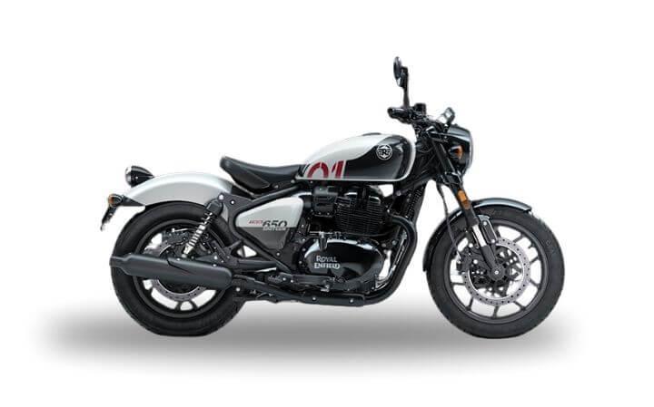 Royal Enfield Shotgun 650 Motorcycle Model Specifications: Torkue:52nm., Power:47.6hp, Weight:200, Top Speed:189, Fuel Capacity: 13, Fuel consumption: 4.3, Number of Cylinders:2, Number of Valve: 8