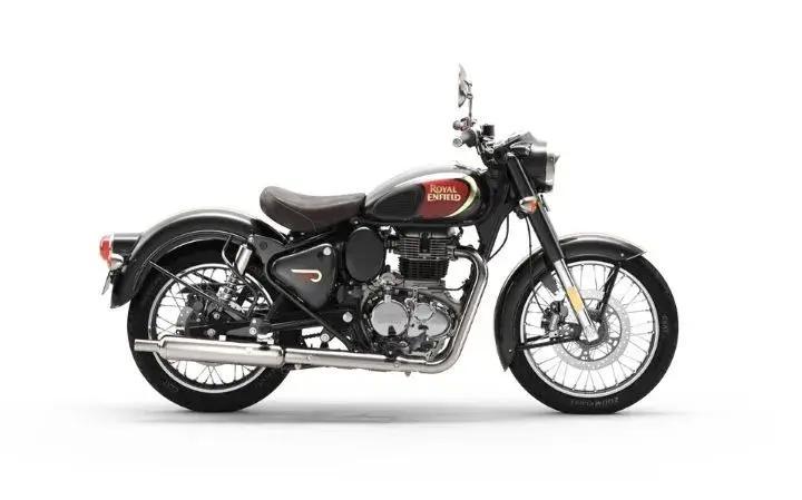 Royal Enfield Classic 350 Motorcycle Model Specifications: Torkue:26.5nm., Power:20.4hp, Weight:190, Top Speed:145, Fuel Capacity: 13, Fuel consumption: 3.2, Number of Cylinders:1, Number of Valve: 4