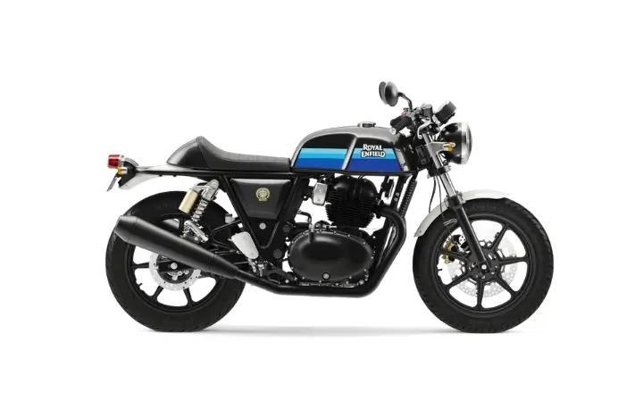 Royal Enfield Continental GT 650 Motorcycle Model Specifications: Torkue:52nm., Power:47hp, Weight:202, Top Speed:202, Fuel Capacity: 13.7, Fuel consumption: 5.2, Number of Cylinders:2, Number of Valve: 8