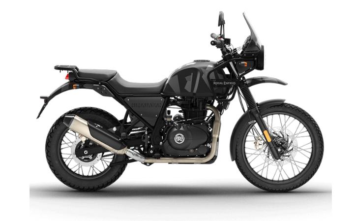Royal Enfield Himalayan 410 Motorcycle Model Specifications: Torkue:32nm., Power:24.3hp, Weight:199, Top Speed:150, Fuel Capacity: 14, Fuel consumption: 3, Number of Cylinders:1, Number of Valve: 4