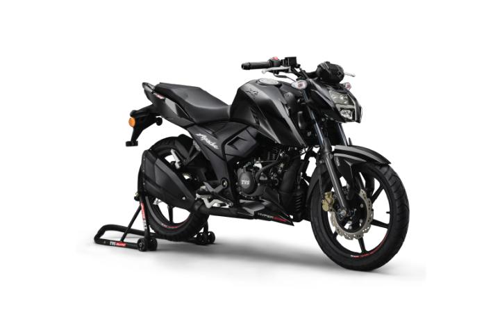 TVS Apache RTR 160 4V Motorcycle Model Specifications: Torkue:14.7nm., Power:17.5hp, Weight:144, Top Speed:114, Fuel Capacity: 12, Fuel consumption: 2.5, Number of Cylinders:1, Number of Valve: 4